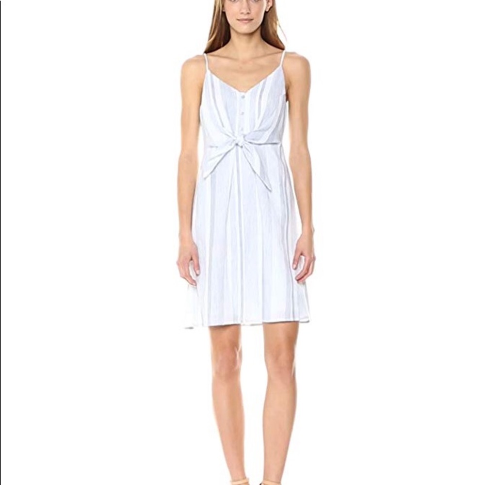 NEVER WORN SKY BLUE STRIP DRESS- SIZE SMALL